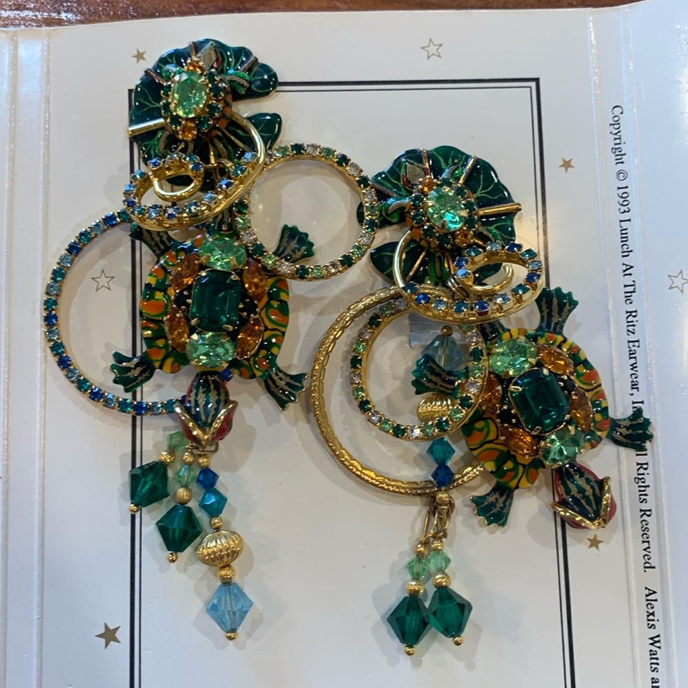 MLunch at the Ritz Couture Turtle Loops Earrings